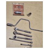 Champion Magnetic Spark Plug Socket and Ratchet Tools Set including Destro 52-76 Ratchet, Extensions, and Accessories
