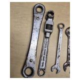 Assorted Wrenches and Hand Tools Lot Including Adjustable and Box End Wrenches