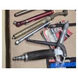 Tru-Flate Valve Core and Air Tools Set including Air Force Quick Coupler, Tire Pressure Gauges, and Accessories