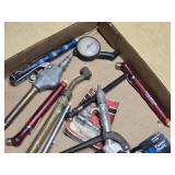 Tru-Flate Valve Core and Air Tools Set including Air Force Quick Coupler, Tire Pressure Gauges, and Accessories