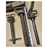 Lot of Stake/Anchor Pins with Handles and Clips