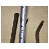 Lot of Pry Bars and Crowbars Various Sizes and Styles