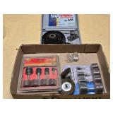 HDC Homier Distributing 19 Piece Hole Saw Set and Tool Cache 20 Piece Sanding Set