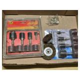 HDC Homier Distributing 19 Piece Hole Saw Set and Tool Cache 20 Piece Sanding Set