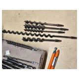 Assorted Drill Bits and Woodworking Tools