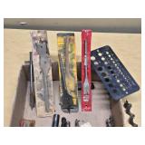 Assorted Drill Bits and Woodworking Tools