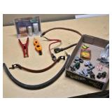 Battery Maintenance and Installation Kit with Accessories, Clamps, and Cables