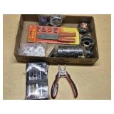 Electrical Tool and Supply Set including Crimping Tool, Wire Strippers, and Voltage Tester Kit