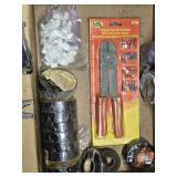 Electrical Tool and Supply Set including Crimping Tool, Wire Strippers, and Voltage Tester Kit