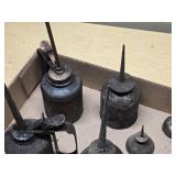 Collection of Vintage Oil Cans