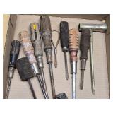 Lot of Vintage Screwdrivers and Hand Tools