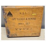 Cobra H.S.S. 5PC Silver & Deming Drill Set, Hanson Drill Bits and more