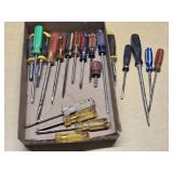Lot of Various Screwdrivers Including Stanley, Craftsman, and Fuller