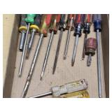 Lot of Various Screwdrivers Including Stanley, Craftsman, and Fuller