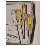 Lot of Various Screwdrivers Including Stanley, Craftsman, and Fuller
