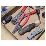 Electrical Tool and Connector Set including Wire Strippers,  and Assorted Connectors