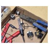 Electrical Tool and Connector Set including Wire Strippers,  and Assorted Connectors