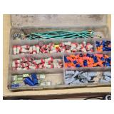 Electrical Tool and Connector Set including Wire Strippers,  and Assorted Connectors