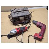 Black & Decker Cordless Drill, Oscillating Multi-Tool and Sure-Fire Battery Charger