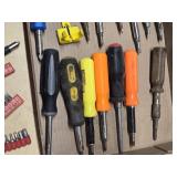 Assorted Screwdrivers and Bit Sets including Plymouth Forge, Energetools, and More