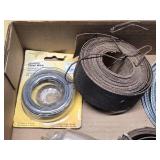 Galvanized Steel Wire, Sandpaper Roll, and Various Cable Items