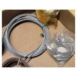 Galvanized Steel Wire, Sandpaper Roll, and Various Cable Items