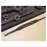 Antique Tap and Die Set with Assorted Dies and Handles  - Not Complete