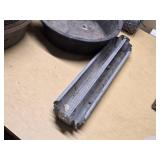 Feed pans, wire mesh, and metal trough