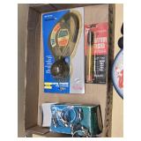 Cordomatic Model 500 Retractable Cord Reel, Battery Tester, and Other Garage Items