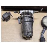 Vintage AC Spark Plug Fuel Pump and Gauges Lot
