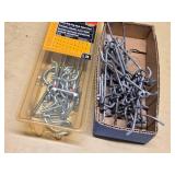 Heavy Duty Peg Hooks, RoadPro 100 Watt Inverter, and Miscellaneous Garage Items Lot including Mirrors, Picture Hangers, and Steel Wire