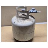 Propane Tank with Regulator feels about 1/2 Full