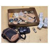 Minolta Freedom AF35 Film Camera, Old Timex Watch and Assorted Garage Items