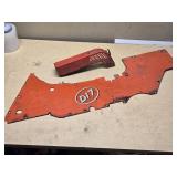 Allis-Chalmers D17 Tractor Parts including Side Panel and Exhaust Cover