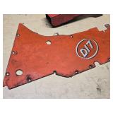Allis-Chalmers D17 Tractor Parts including Side Panel and Exhaust Cover