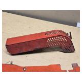 Allis-Chalmers D17 Tractor Parts including Side Panel and Exhaust Cover