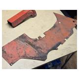 Allis-Chalmers D17 Tractor Parts including Side Panel and Exhaust Cover