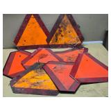 Reflective Slow-Moving Vehicle Warning Triangles