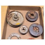 Miscellaneous Metal Hardware and Pulley Components including Pulley Sheaves, Hooks, and Fasteners