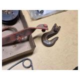 Miscellaneous Metal Hardware and Pulley Components including Pulley Sheaves, Hooks, and Fasteners