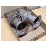 Antique Car Horns with Wiring and Mounting Flanges