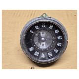 Vintage Speedometer and Clock for Vehicle