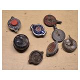 Various Vintage Radiator Caps and Oil Cap