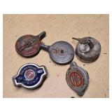 Various Vintage Radiator Caps and Oil Cap