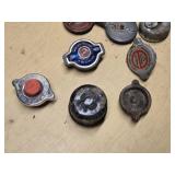 Various Vintage Radiator Caps and Oil Cap
