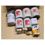 Fleetguard and Goldenrod Filters, NGK Spark Plugs, and Wix Filter