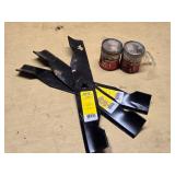 XHT Aftermarket Replacement Mower Blades and Homelite 2-Cycle Engine Oil