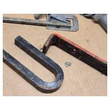 Mixed Metal Hardware and Tools including Casters, Metal Star, and Brackets