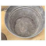 Metal Gas Can and Bucket