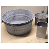 Galvanized Metal Buckets and Containers